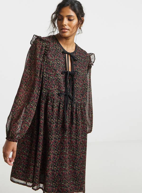 SIMPLY BE Bow Detail Skater Dress 30